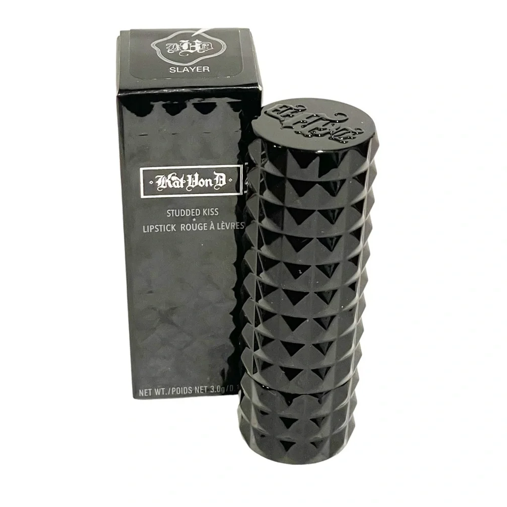 KAT VON D STUDDED‎ KISS LIPSTICK SLAYER ORIGINAL FORMULA Black NEW Makeup Beauty